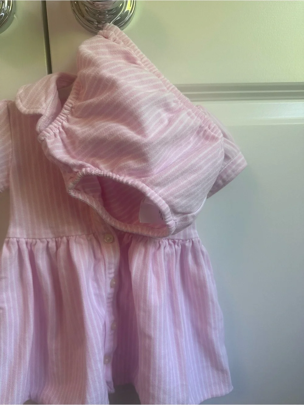 Ralph Lauren Pink Striped Button-Down Dress Shirt